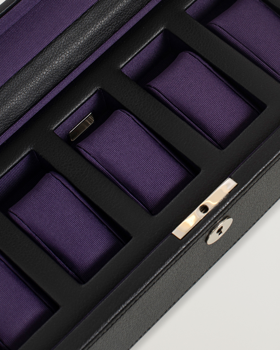 Mies | Kello- ja korurasiat | WOLF | Windsor 5 Piece Watch Box Black Purple
