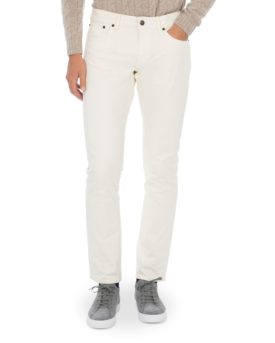 Mies | Farkut | Ralph Lauren Purple Label | Thomson Slim Fit 5-pocket Jeans Classic Cream