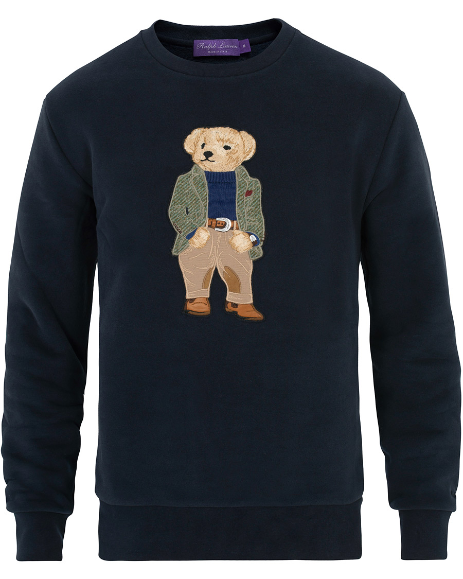 Mies | Puserot | Ralph Lauren Purple Label | Lux Fleece Ralph Bear Sweatshirt Classic Chairman Navy