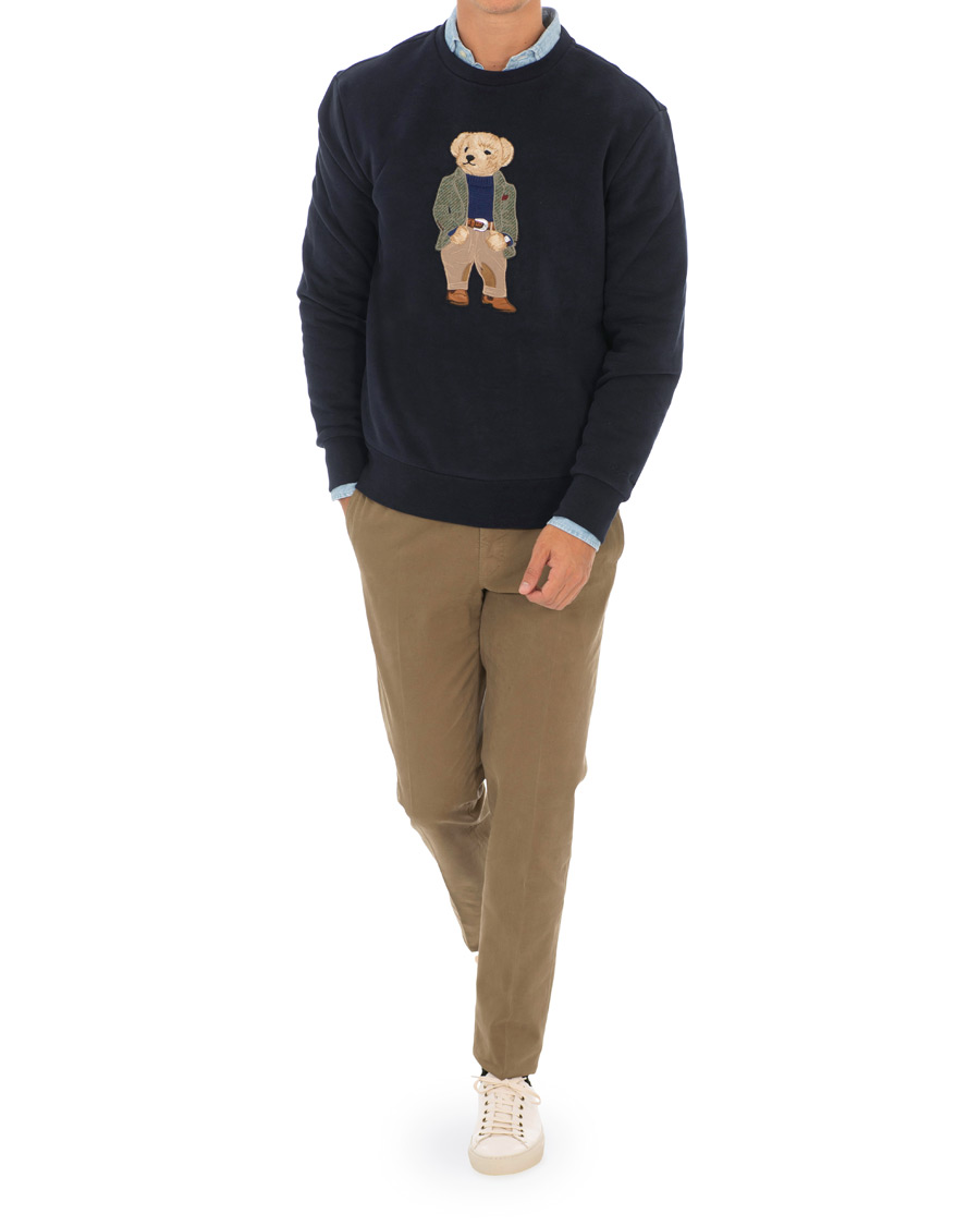 Mies | Puserot | Ralph Lauren Purple Label | Lux Fleece Ralph Bear Sweatshirt Classic Chairman Navy