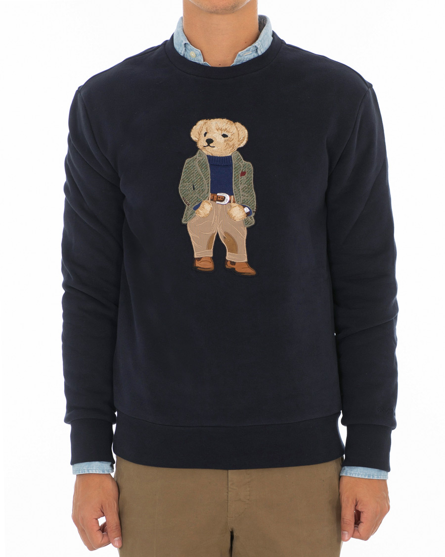 Mies | Puserot | Ralph Lauren Purple Label | Lux Fleece Ralph Bear Sweatshirt Classic Chairman Navy