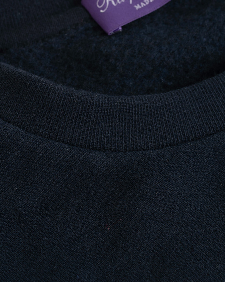 Mies | Puserot | Ralph Lauren Purple Label | Lux Fleece Ralph Bear Sweatshirt Classic Chairman Navy