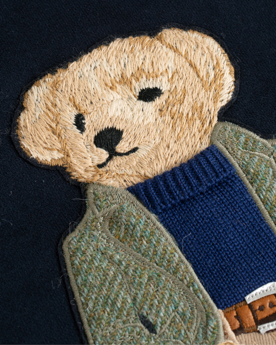 Mies | Puserot | Ralph Lauren Purple Label | Lux Fleece Ralph Bear Sweatshirt Classic Chairman Navy