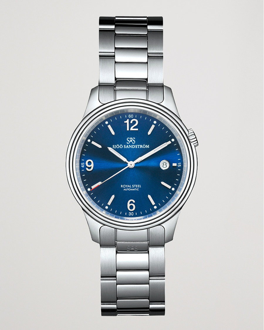 Mies | Sjöö Sandström Royal Steel Classic 41mm Blue and Steel | Sjöö Sandström | Royal Steel Classic 41mm Blue and Steel