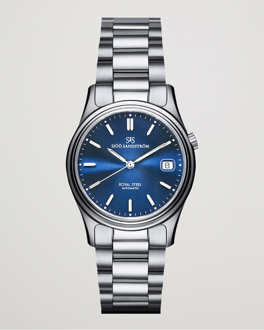 Mies | Sjöö Sandström Royal Steel Classic 36mm Blue and Steel | Sjöö Sandström | Royal Steel Classic 36mm Blue and Steel