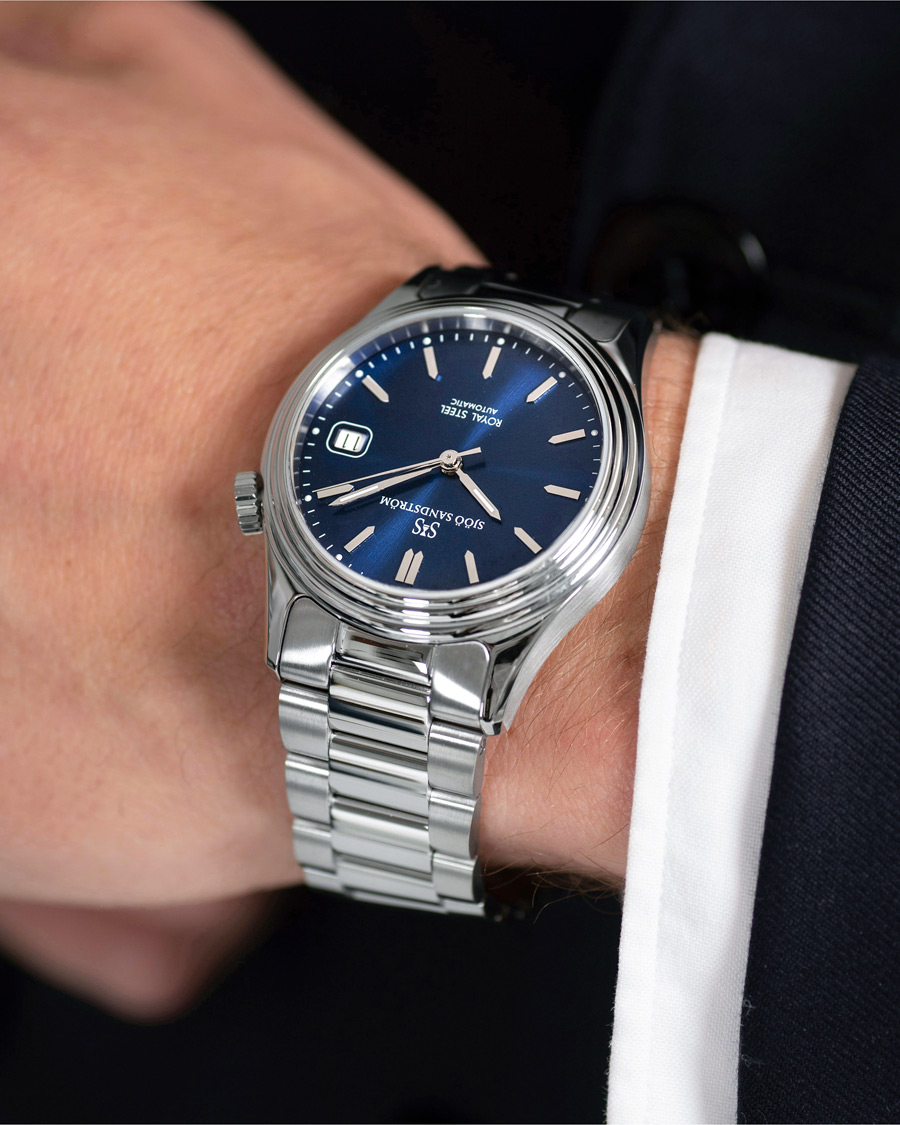 Mies | Sjöö Sandström Royal Steel Classic 36mm Blue and Steel | Sjöö Sandström | Royal Steel Classic 36mm Blue and Steel
