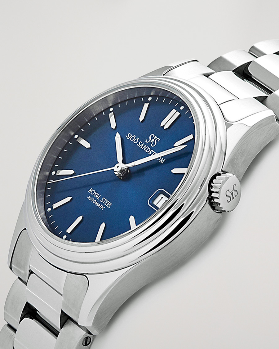 Mies | Sjöö Sandström Royal Steel Classic 36mm Blue and Steel | Sjöö Sandström | Royal Steel Classic 36mm Blue and Steel