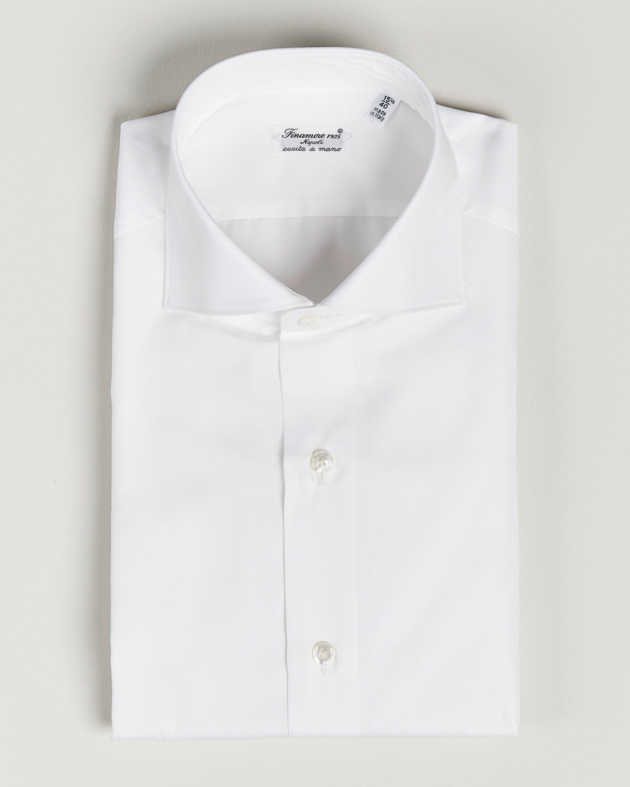 Miehet |  | Finamore Napoli | Milano Slim Fit Classic Shirt White
