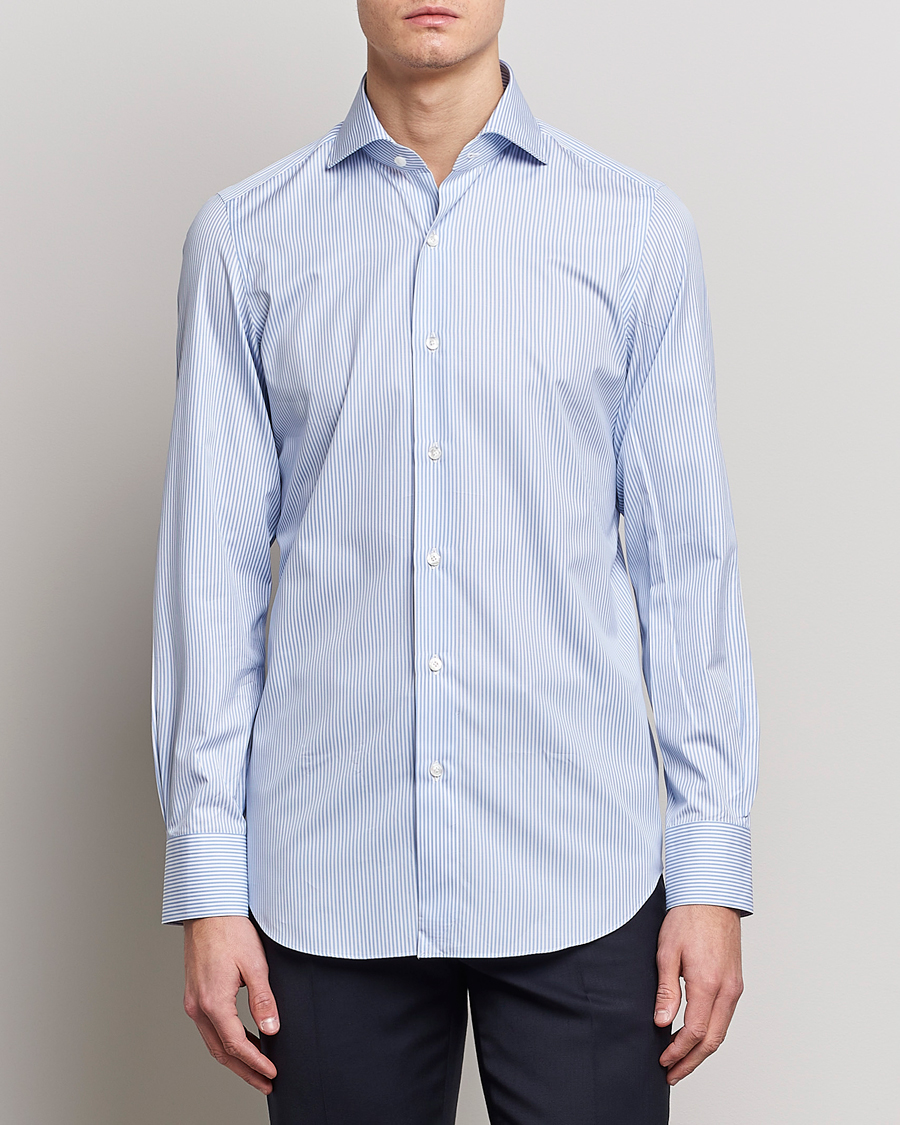 Mies | Kauluspaidat | Finamore Napoli | Milano Slim Fit Classic Shirt Blue