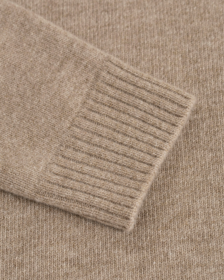 Mies | Puserot | Altea | Virgin Wool Crew Neck Sweater Sand