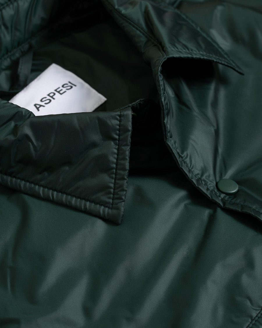 Mies | Takit | Aspesi | Marvin Nylon Shirt Jacket Dark Green