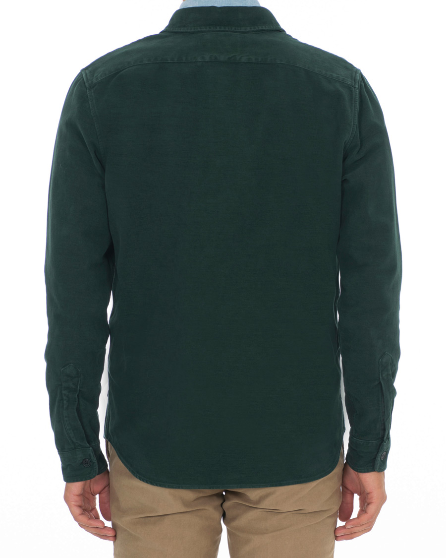 Mies | Kauluspaidat | Aspesi | Garment Dyed Cotton Shirt Jacket Dark Green