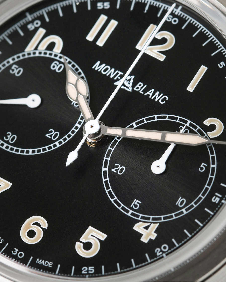 Mies | Montblanc 1858 Steel Automatic Chronograph 42mm Black Dial | Montblanc | 1858 Steel Automatic Chronograph 42mm Black Dial