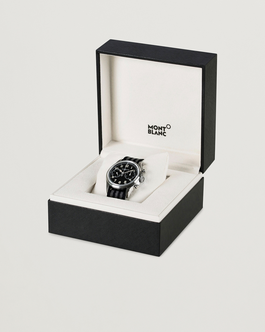 Mies | Montblanc 1858 Steel Automatic Chronograph 42mm Black Dial | Montblanc | 1858 Steel Automatic Chronograph 42mm Black Dial