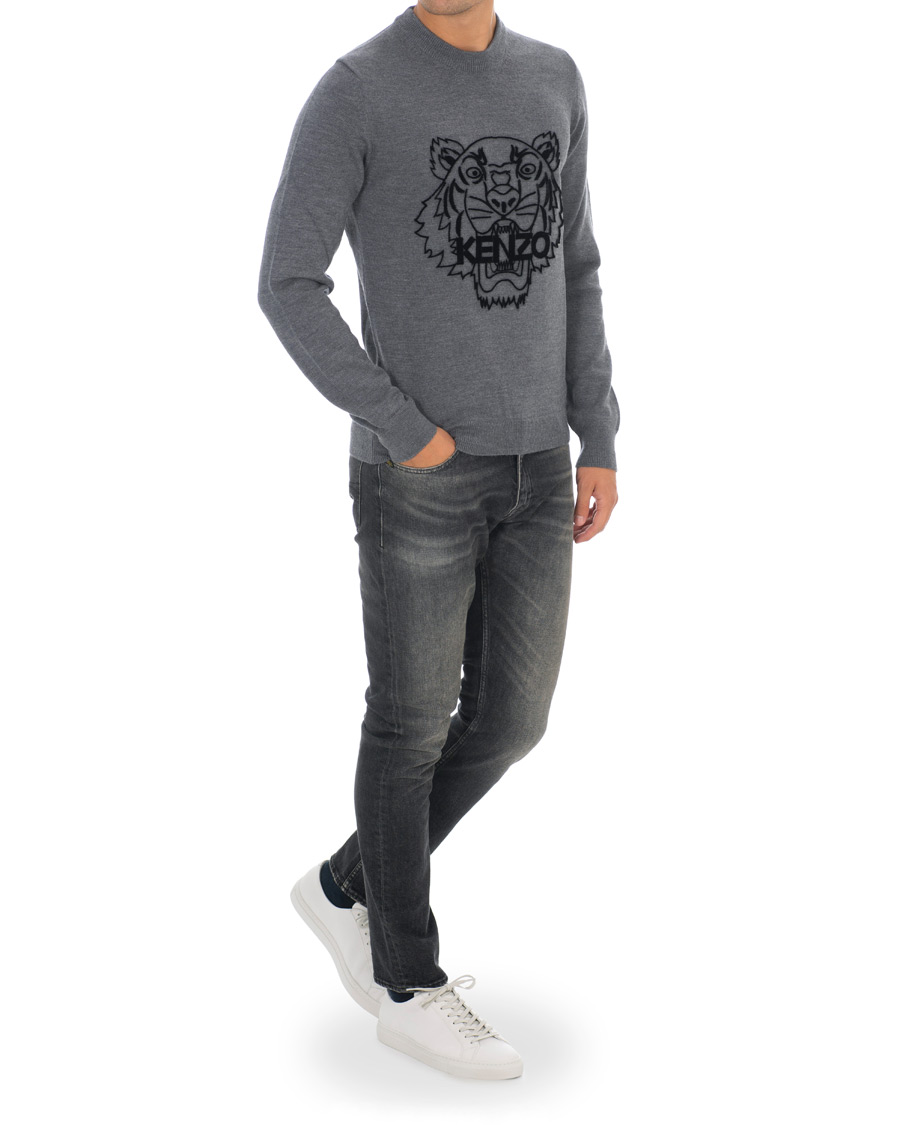 Mies | Puserot | KENZO | Tiger Head Jumper Grey