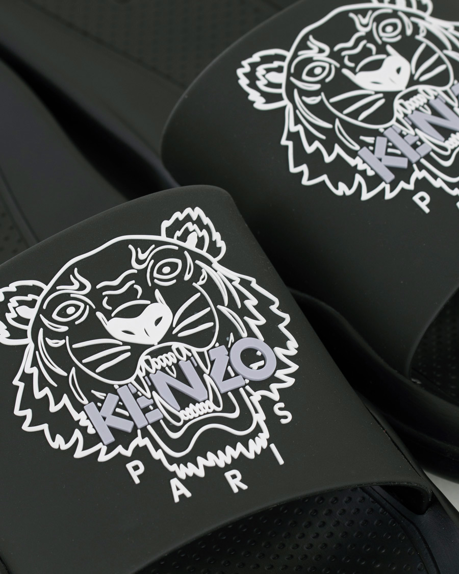 Mies | KENZO Pool Mule Tiger Head Black | KENZO | Pool Mule Tiger Head Black