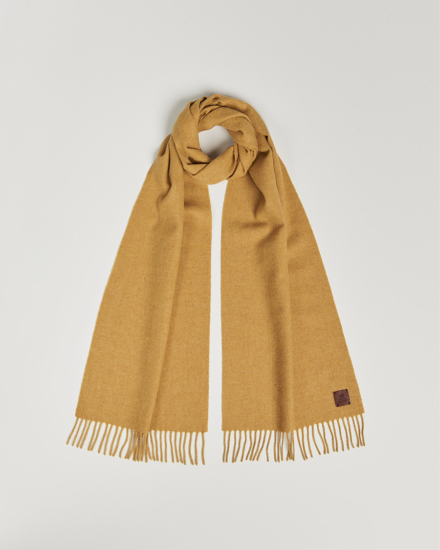 Mies | Amanda Christensen Wool Scarf Yellow Melange | Amanda Christensen | Wool Scarf Yellow Melange