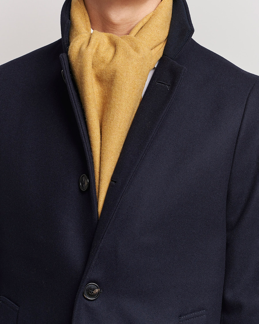Mies | Amanda Christensen Wool Scarf Yellow Melange | Amanda Christensen | Wool Scarf Yellow Melange
