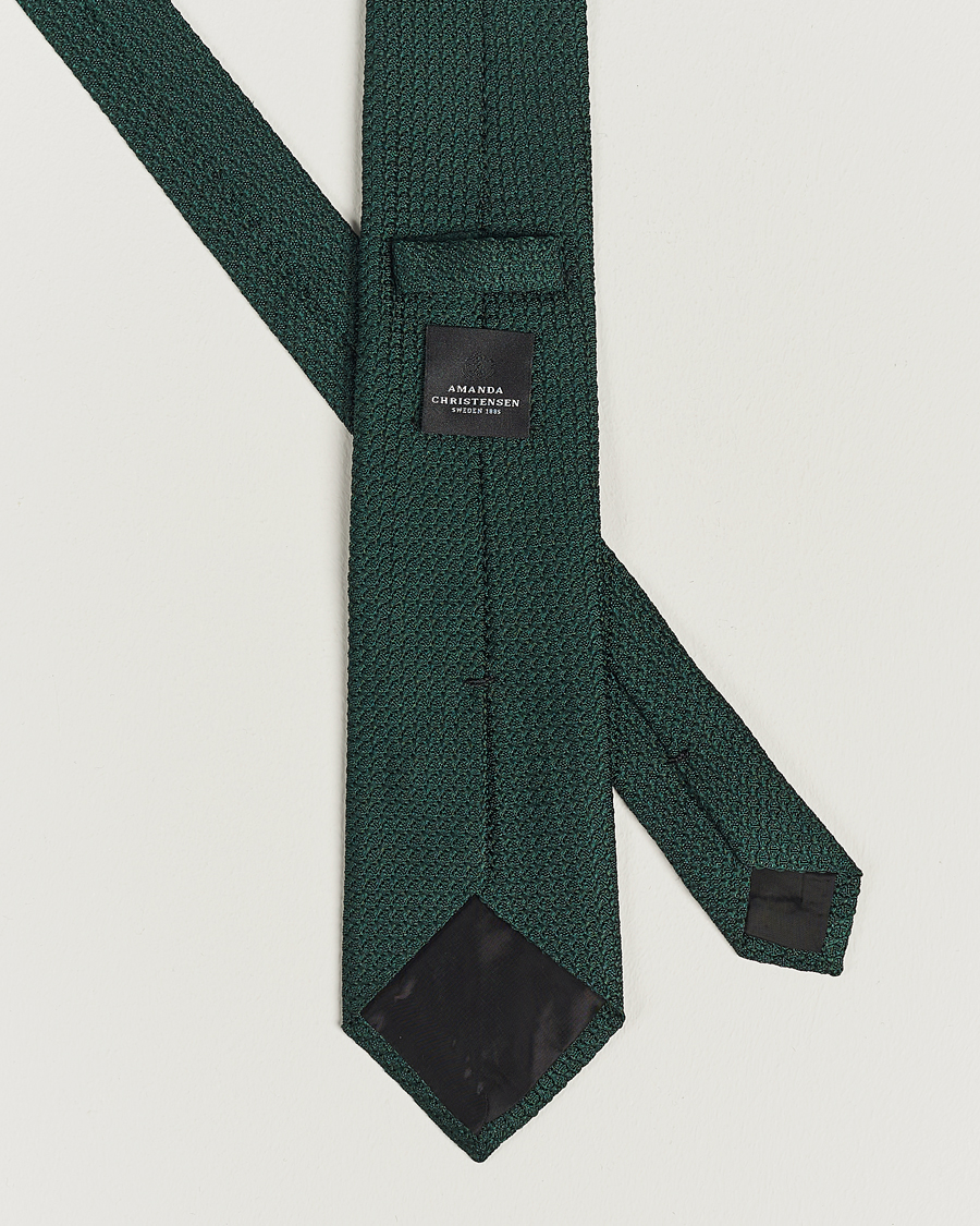 Mies |  | Amanda Christensen | Silk Grenadine 8 cm Tie Green