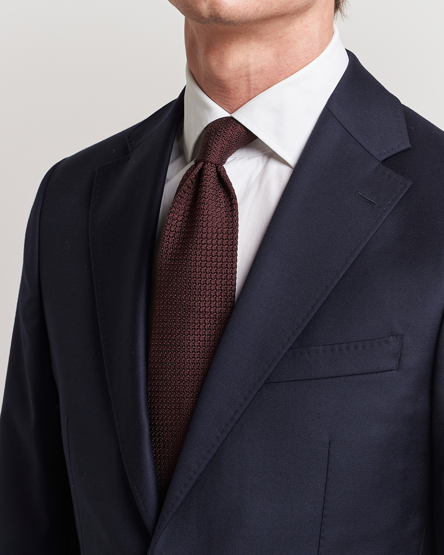 Mies | Solmiot | Amanda Christensen | Silk Grenadine 8 cm Tie Wine