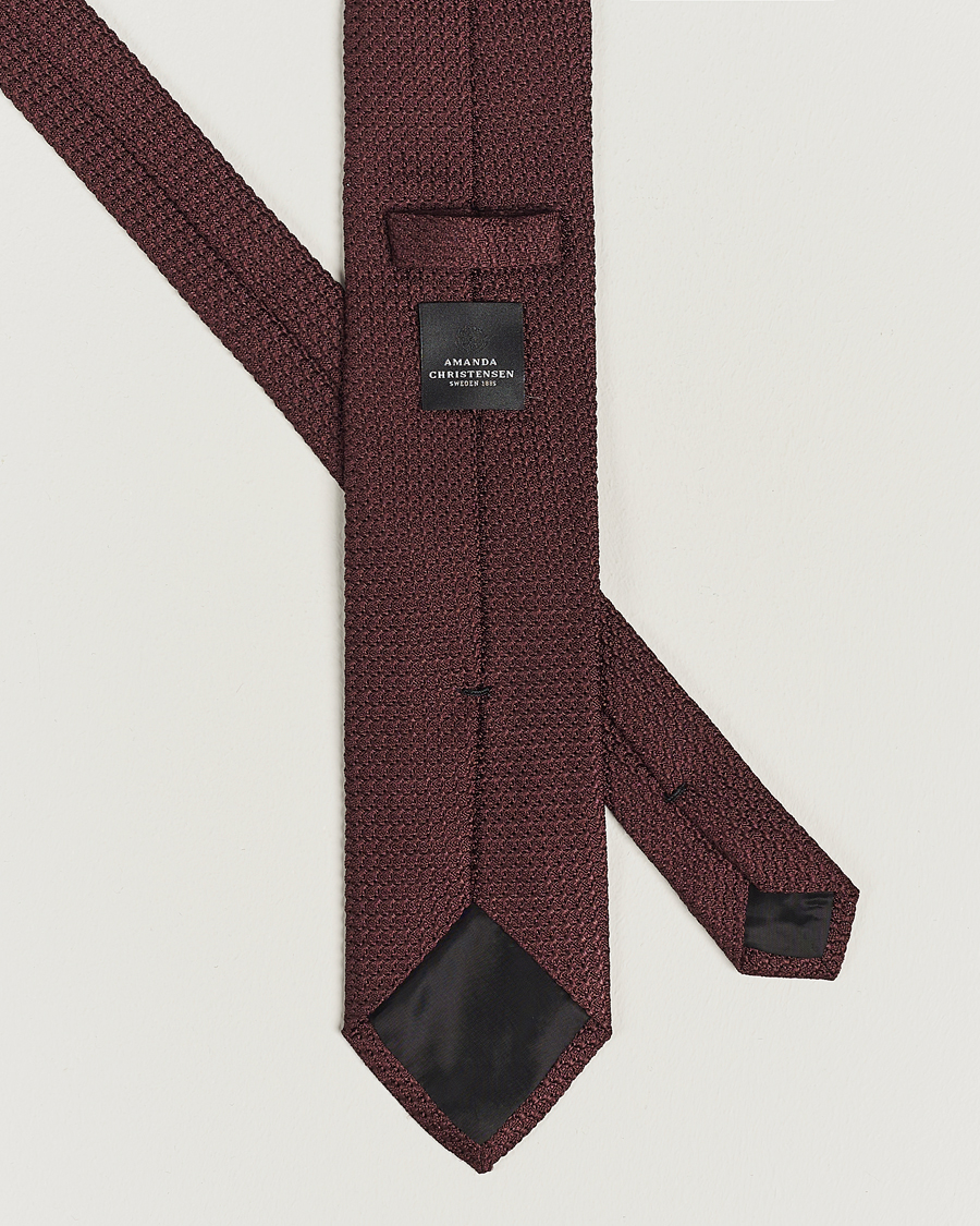 Mies | Solmiot | Amanda Christensen | Silk Grenadine 8 cm Tie Wine