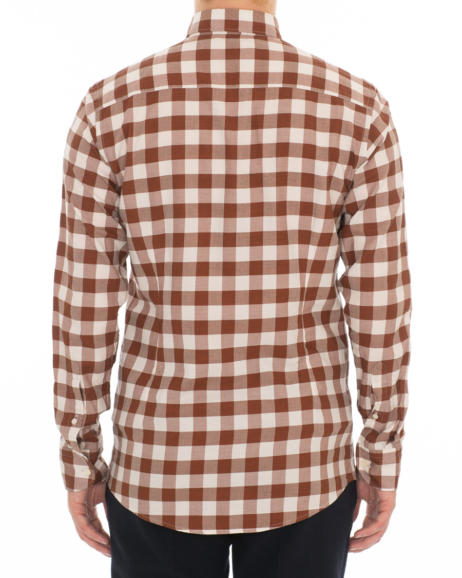 Mies | Kauluspaidat | Eton | Slim Fit Twill Button Under Shirt Red/White
