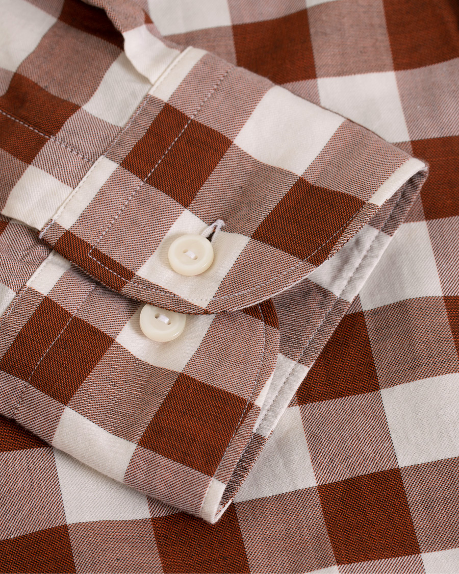Mies | Kauluspaidat | Eton | Slim Fit Twill Button Under Shirt Red/White
