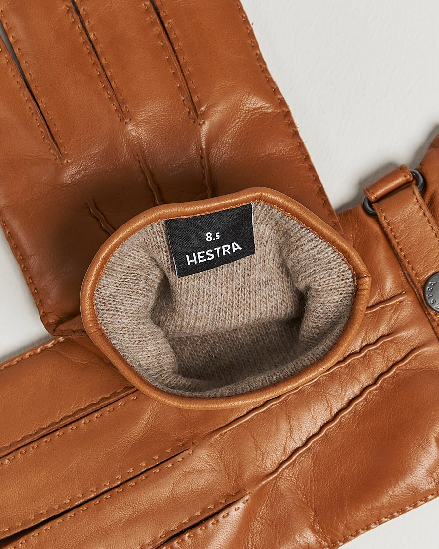 Mies | Käsineet | Hestra | Jake Wool Lined Buckle Glove Cognac