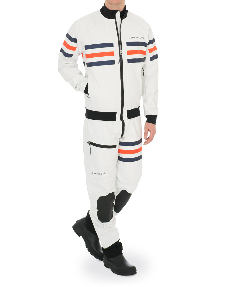 Mies | Housut | Henri-Lloyd | Henri Lloyd Fremantle Stripe Salopette Cloud White