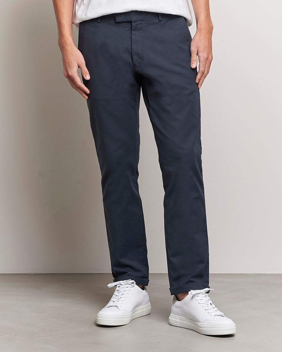 Mies | Irtohousut | NN07 | Scott Regular Fit Stretch Trousers Navy Blue