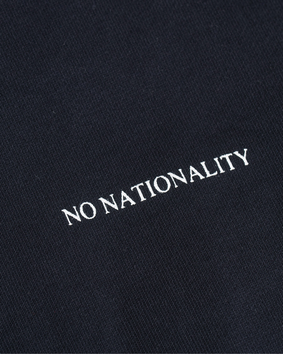 Mies | Puserot | NN07 | Barrow Printed Hoodie Navy Blue