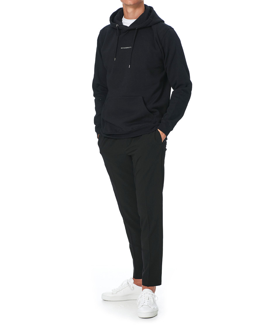 Mies | Puserot | NN07 | Barrow Printed Hoodie Black