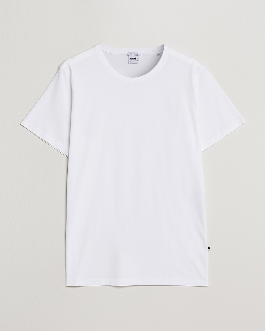 Mies | Valkoiset t-paidat | NN07 | Pima Crew Neck Tee White