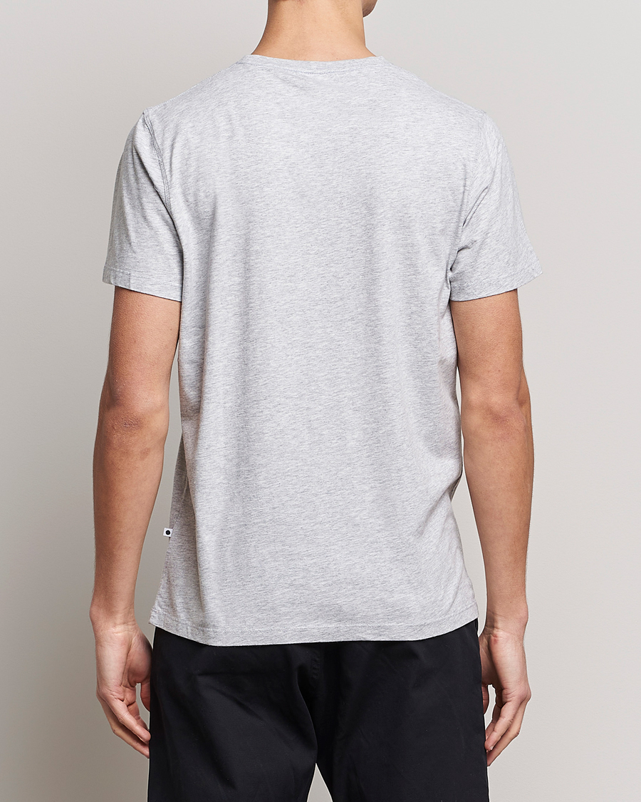 Mies | T-paidat | NN07 | Pima Crew Neck Tee Light Grey Melange
