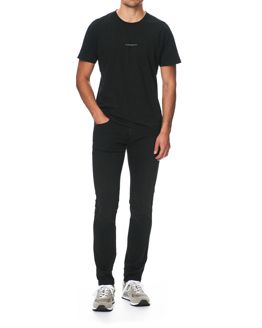 Mies | Alennusmyynti vaatteet | NN07 | Ethan Printed Crew Neck Tee Black