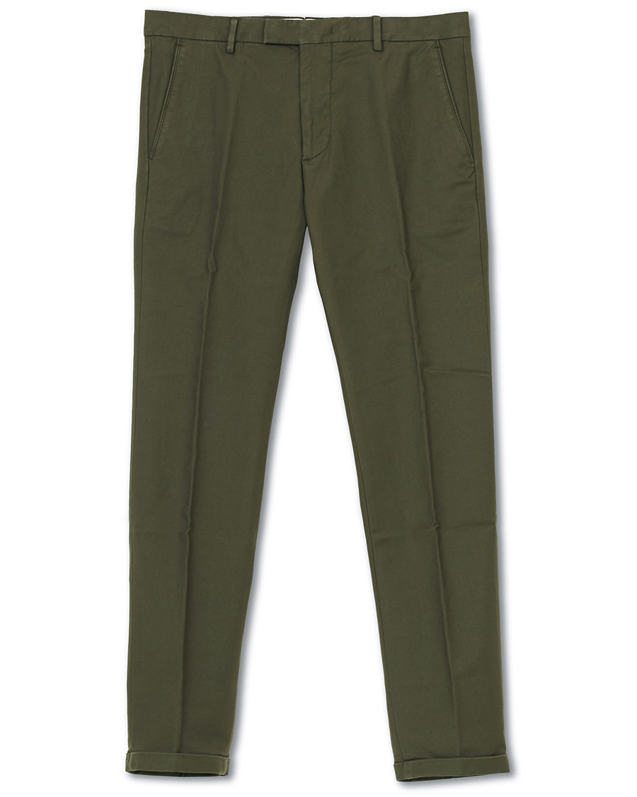 Mies | Housut | NN07 | Scott Regular Fit Stretch Trousers Army Green