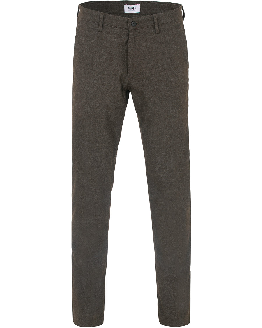 Mies | Housut | NN07 | Karl Regular Fit Structure Stretch Chinos Brown