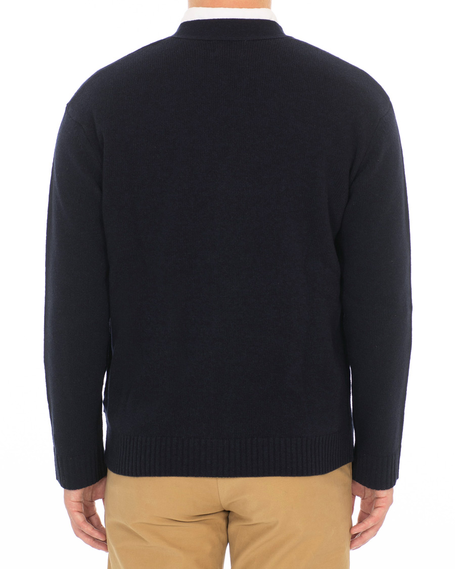 Mies | Puserot | NN07 | Bjorn Wool Cardigan Navy Blue