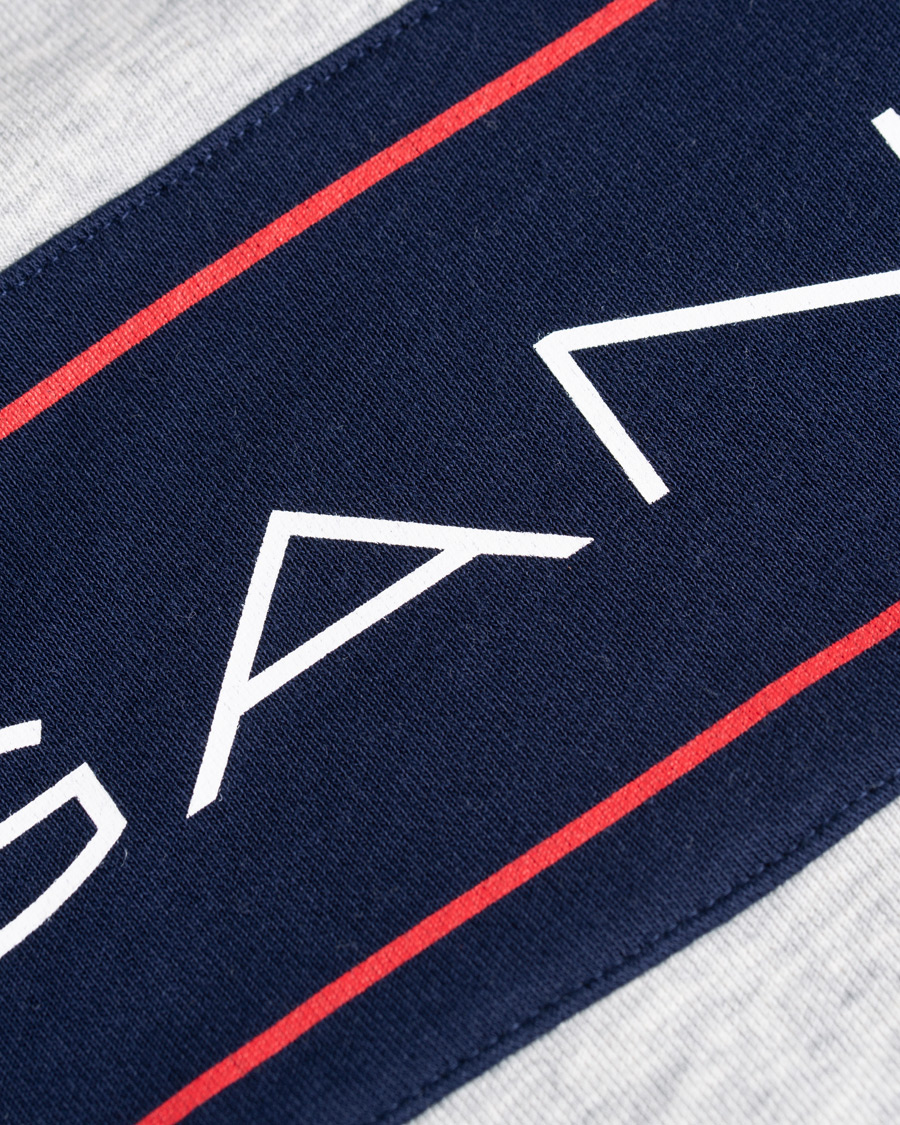 Mies | Puserot | GANT | Archive Hoodie Light Grey Melange