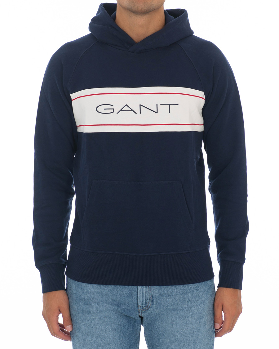 Mies | Puserot | GANT | Archive Hoodie Evening Blue