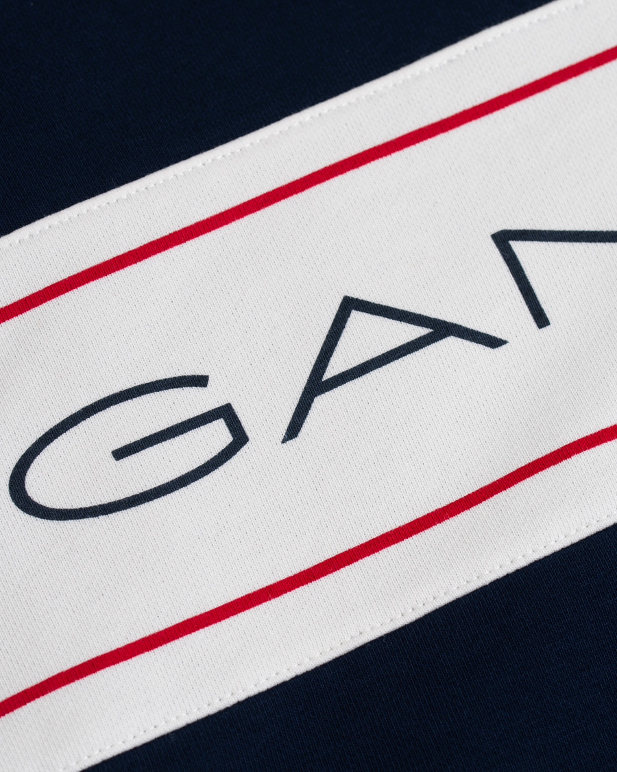 Mies | Puserot | GANT | Archive Hoodie Evening Blue