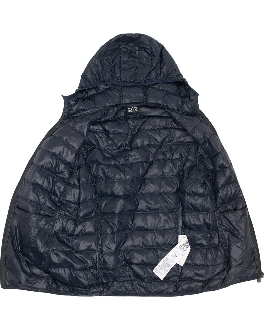 Mies | Takit | EA7 | Train Core Light Down Hoodie Jacket Navy