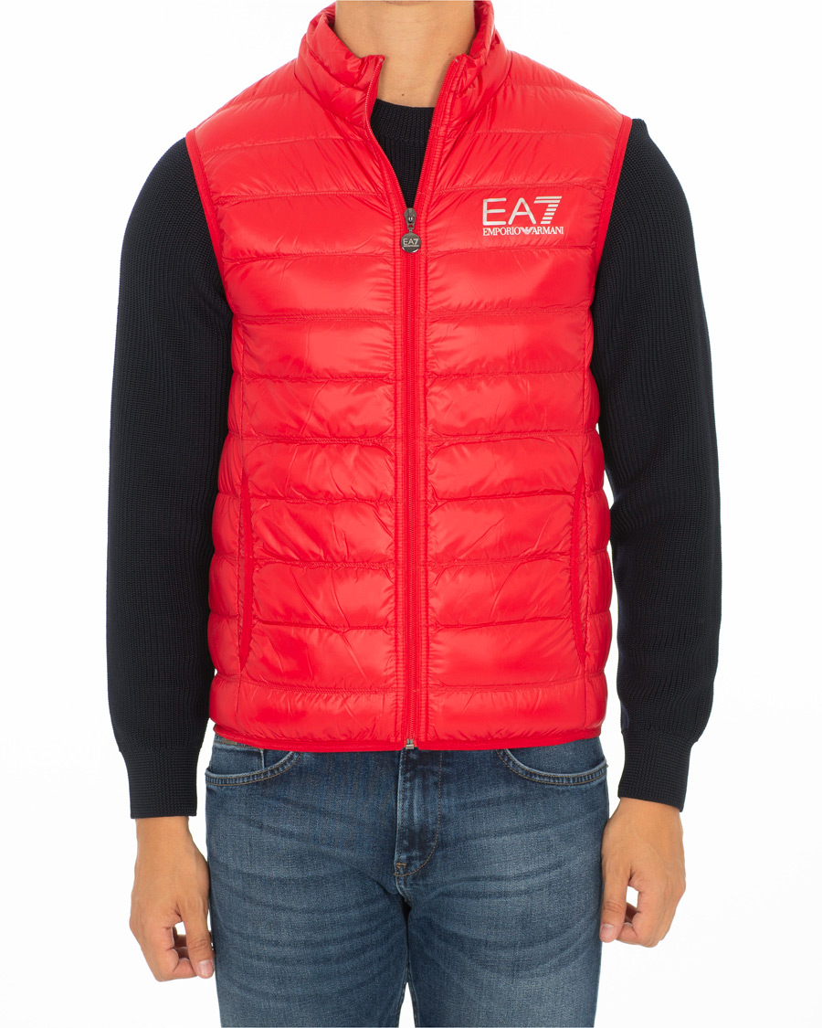 Mies | Takit | EA7 | Train Core Light Down Vest Red