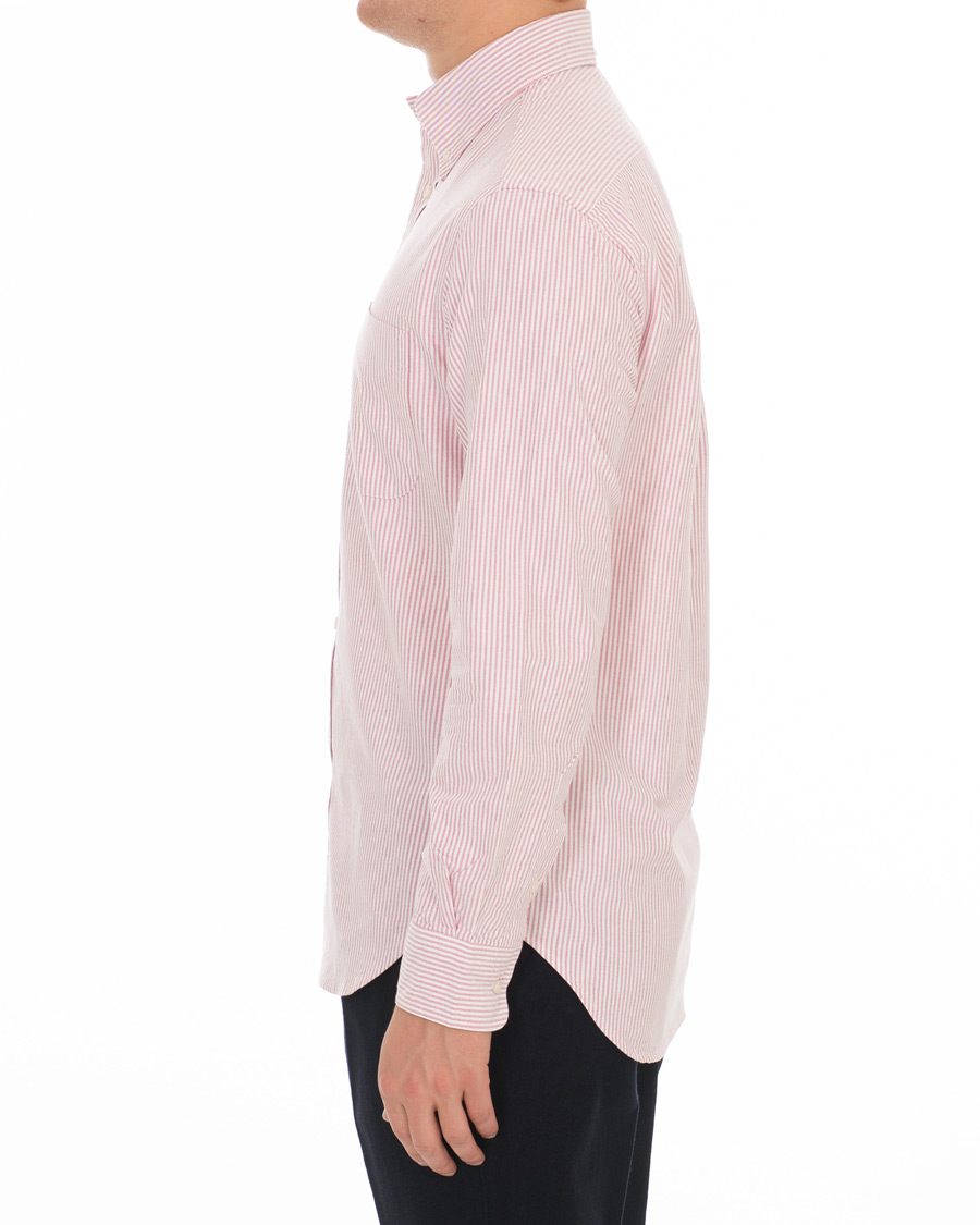 Mies | Kauluspaidat | Gitman Vintage | Button Down Striped Oxford Shirt Red