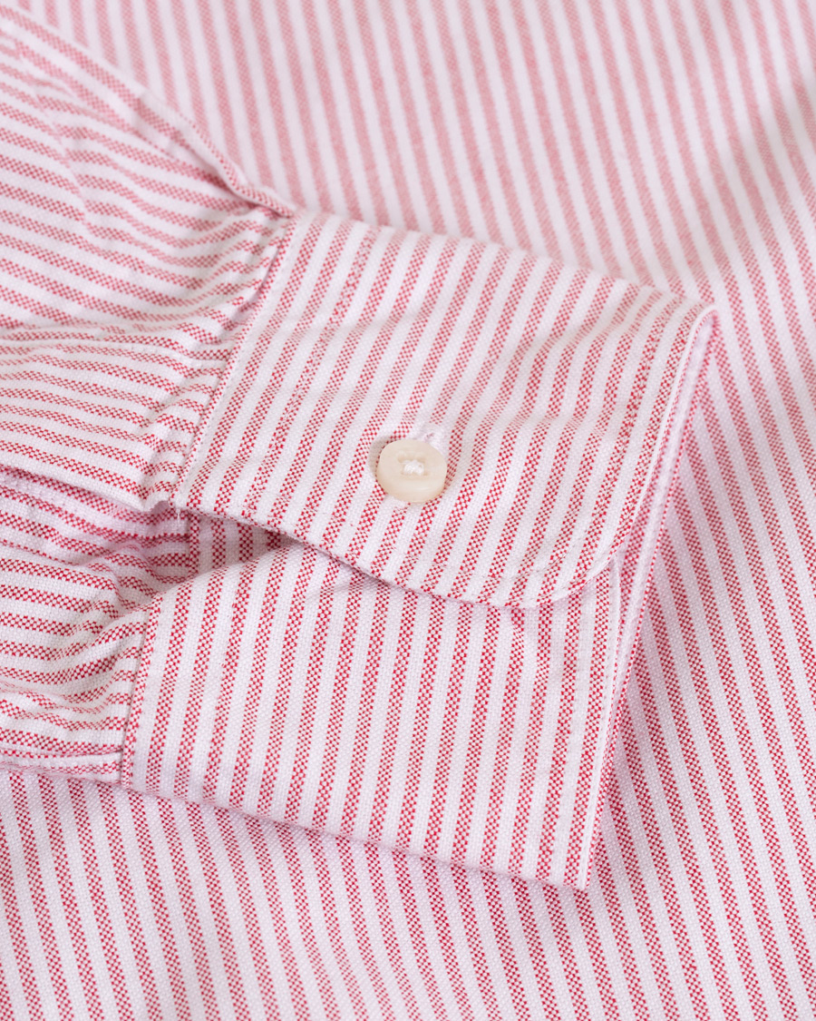 Mies | Kauluspaidat | Gitman Vintage | Button Down Striped Oxford Shirt Red