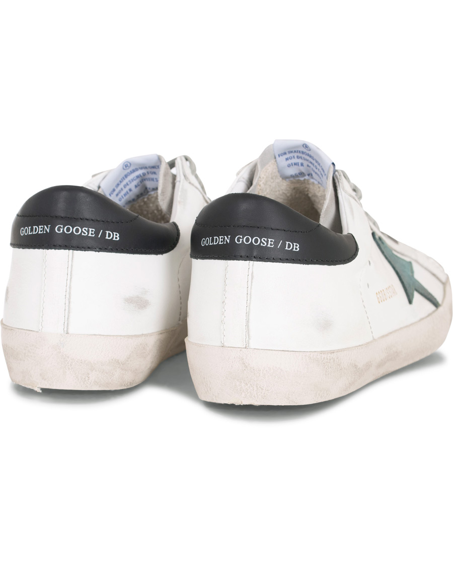 Mies | Golden Goose Deluxe Brand Green Star Superstar Sneaker White Calf | Golden Goose | Deluxe Brand Green Star Superstar Sneaker White Calf