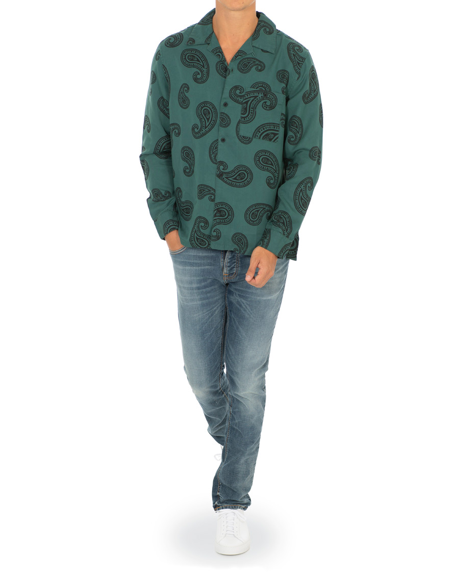 Mies | Kauluspaidat | Nudie Jeans | Vidar Paisley Shirt Kattegat