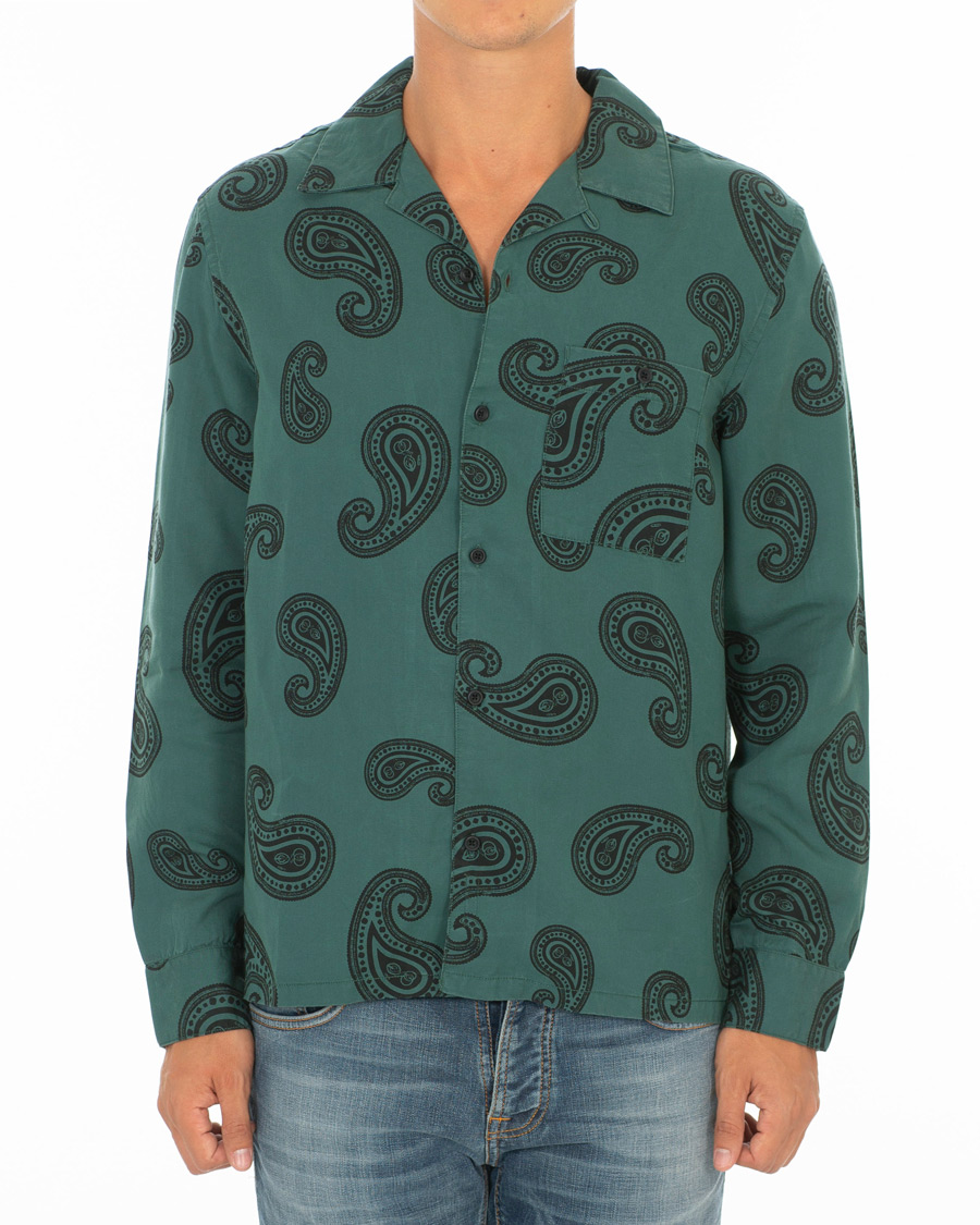Mies | Kauluspaidat | Nudie Jeans | Vidar Paisley Shirt Kattegat