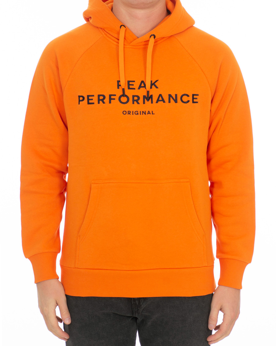 Mies | Puserot | Peak Performance | Logo Hoodie Orange