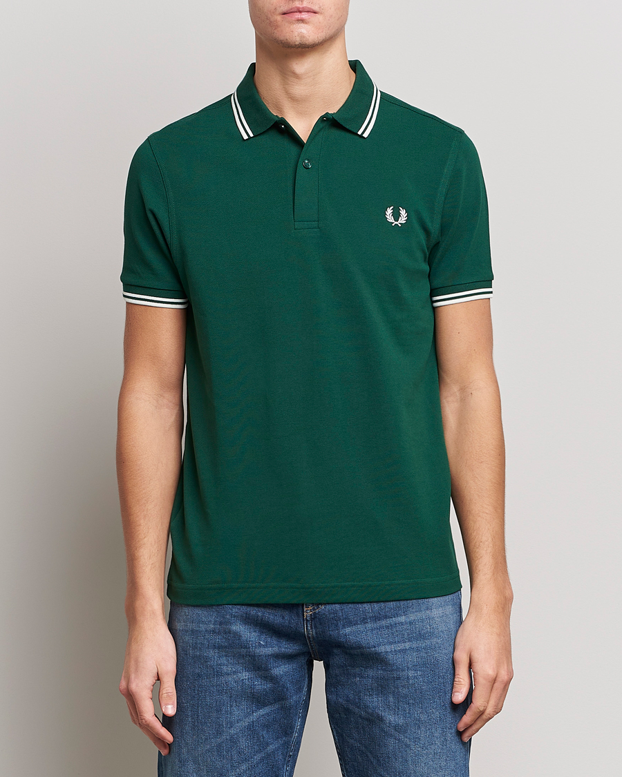 Mies | Fred Perry | Fred Perry | Twin Tipped Polo Shirt Ivy/Snow White